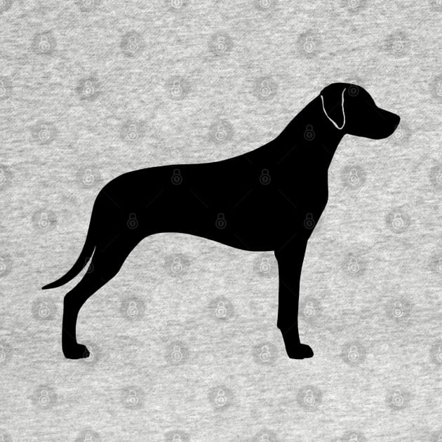 Rhodesian Ridgeback Silhouette by Coffee Squirrel